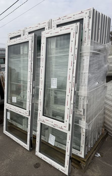 Okna PCV nowe Aluplast 66x204, 96x204 - kilka sztuk!