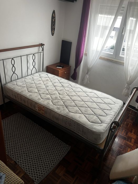 Conjunto Cama Solteiro Cerejeira