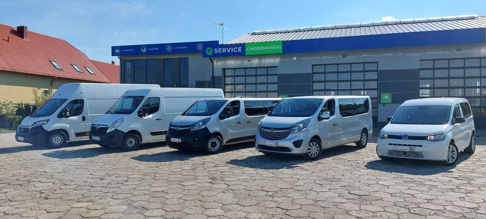 Wynajem busa osobowego 9 osób oraz dostawczych rentbus24.pl