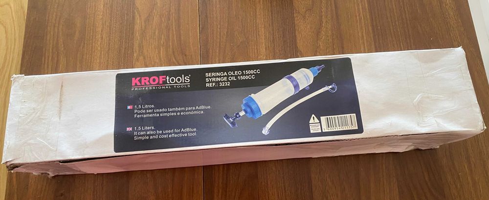 Seringa de óleo KROFTOOLS 1500CC