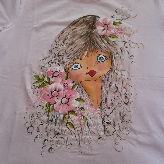 Camisolas de senhora pintadas à mão