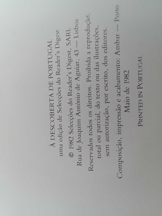 Livro À Descoberta de Portugal