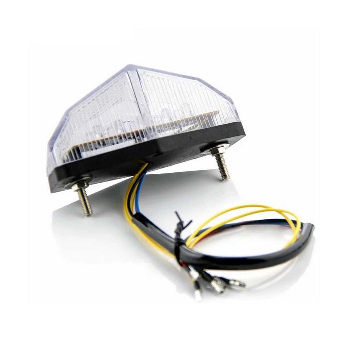 Farolim Traseiro LED para Moto - 11 LED Multifuncional Pisca Integrado