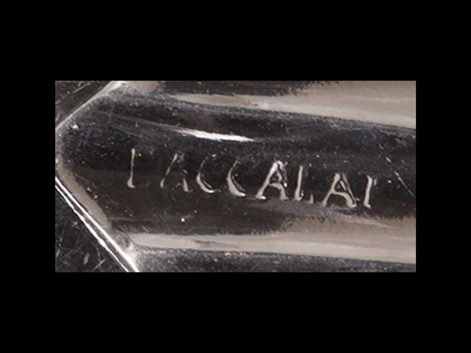 Tabuleiro com copos em cristal "Baccarat"