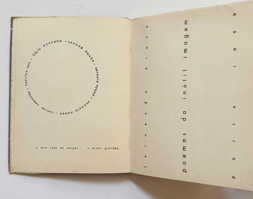 1959, Fernando Aroso, Poemas da Inútil Imagem.