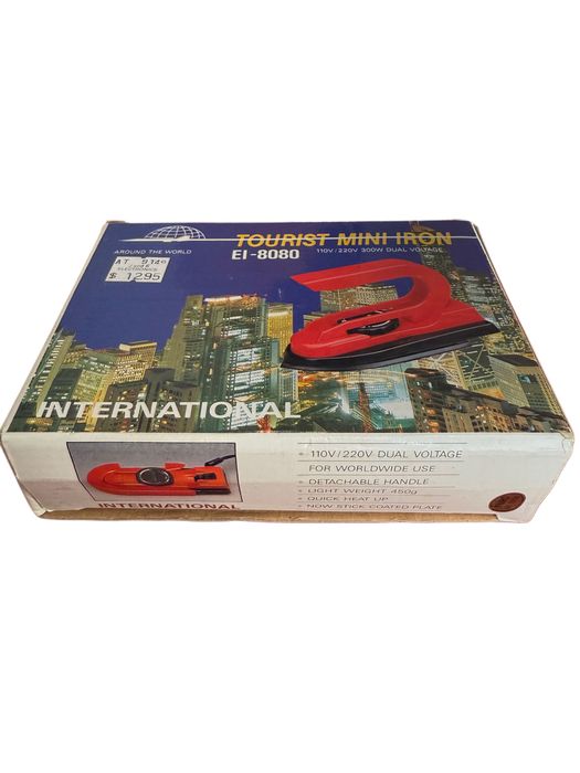 Mini Ferro de Engomar de Turista (Dual Voltage, Novo) EI 8080