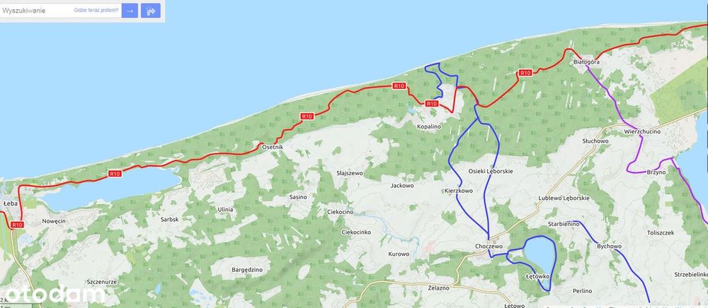 Dzialka Nad Morzem budowlana Kopalino Lubiatowo Kierzkowo Jezioro Las - Widok 5