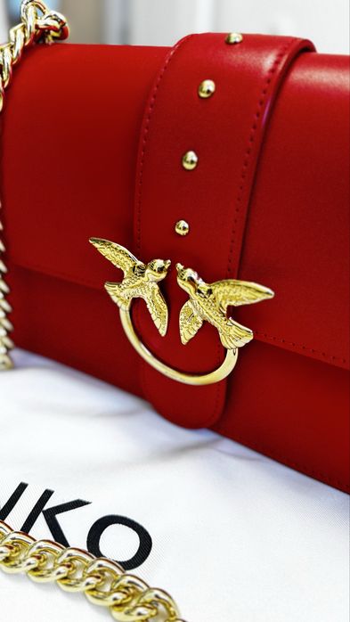 Жіноча червона сумка Pinko  оригінал