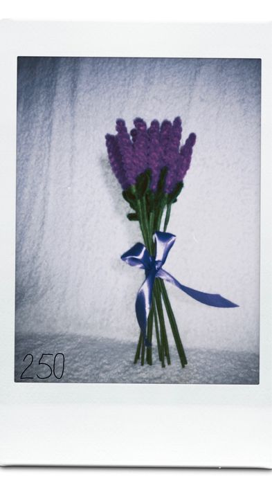 Букет лаванди з дроту