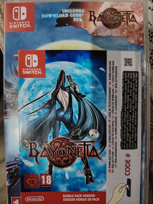 Bayonetta 1 Switch em código de descarga