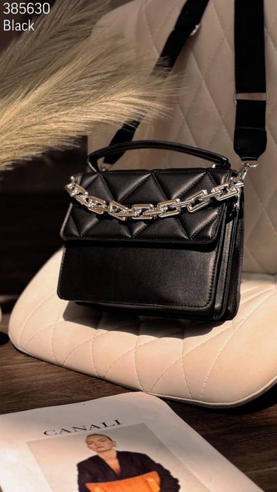 Класична жіноча сумка  крос-боді на кожен день чорна, блакитна, сіра