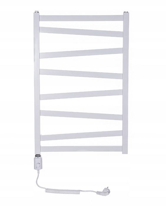 Grzejnik łazienkowy elektryczny 300W INOX BIAŁY