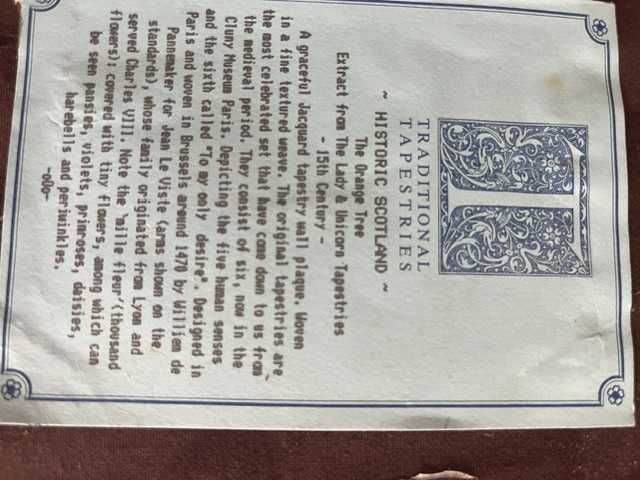 Tapeçaria- Placa de parede em tapeçaria Jacquard, tecida com uma textura fina
