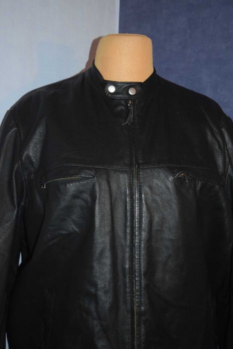 Pierre Cardin Kurtka skórzana czarna męska _XL