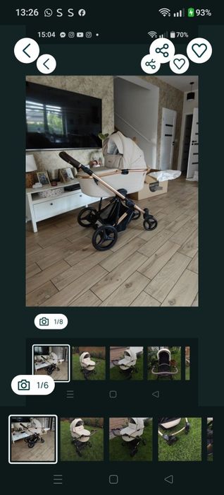Wózek bebetto gondola spacerówka