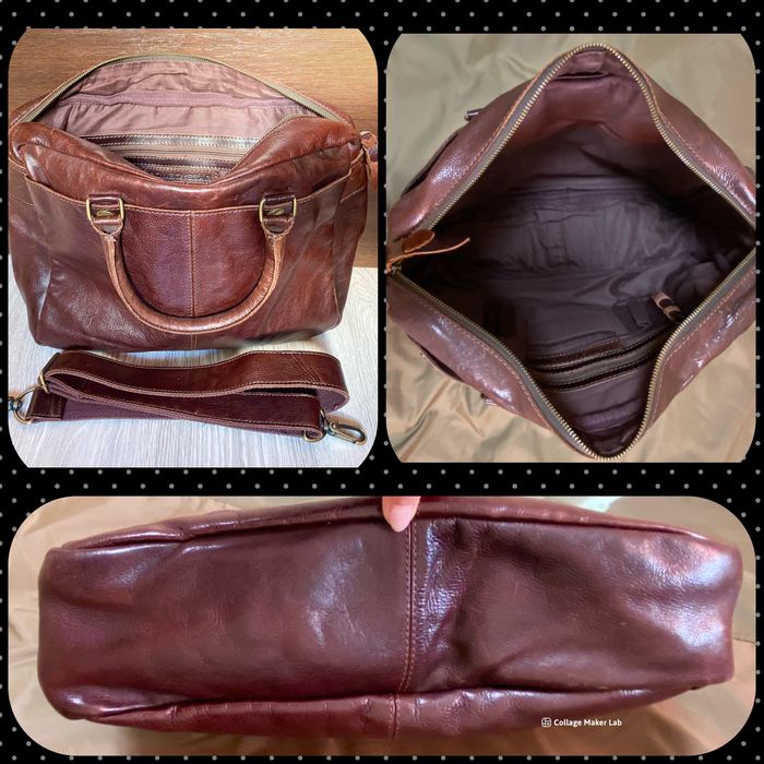 Чоловіча шкіряна сумка / портфель Cowboysbag для ноутбука