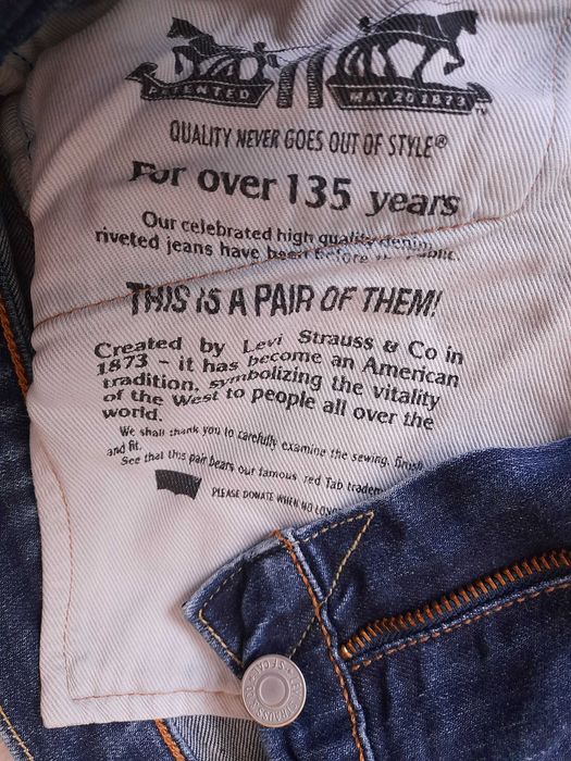 Spodnie jeansy męskie Levi's Strauss 511 W32 L34 pas 81-83 cm dł.102