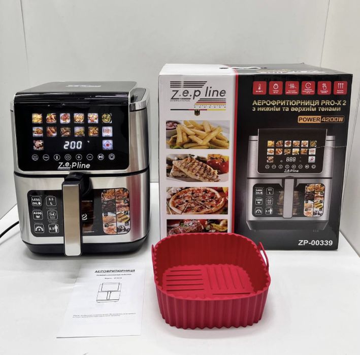 Аерогриль аэрофритюрница мультипіч фритюрниця аерогріль 13л Zepline