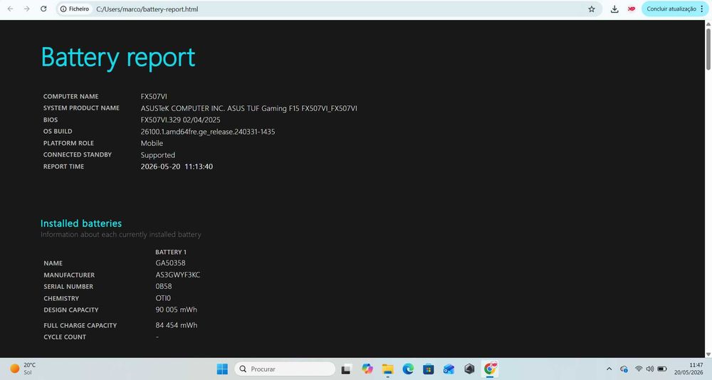 Portátil Gaming ASUS RTX 4070 i7 16GB DDR5 144Hz  Com Garantia