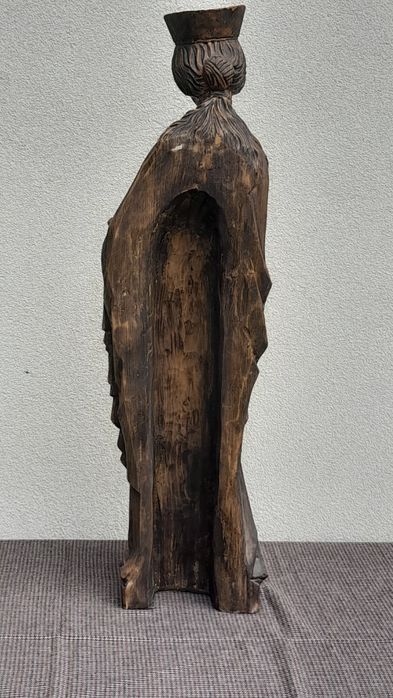 Stara zabytkowa figura drewno św. Dorota  97cm.wys.