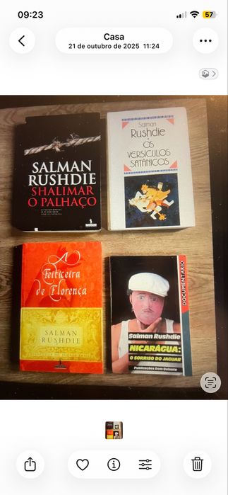 Livros de Salman Rushdie