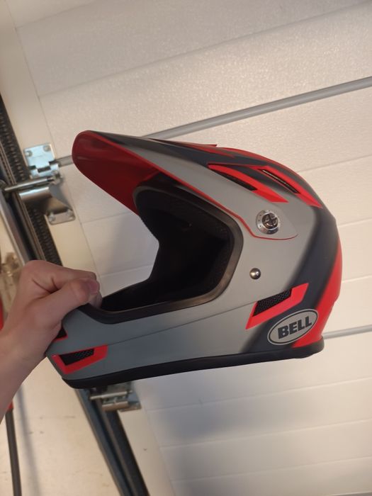 Bell Full Face Sanction Presences Matte Crimson Slate Gray