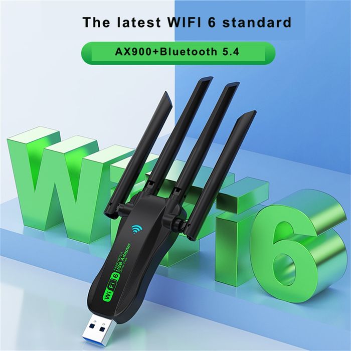 USB WiFi адаптер AX900 WiFi 6 Bluetooth 5.4