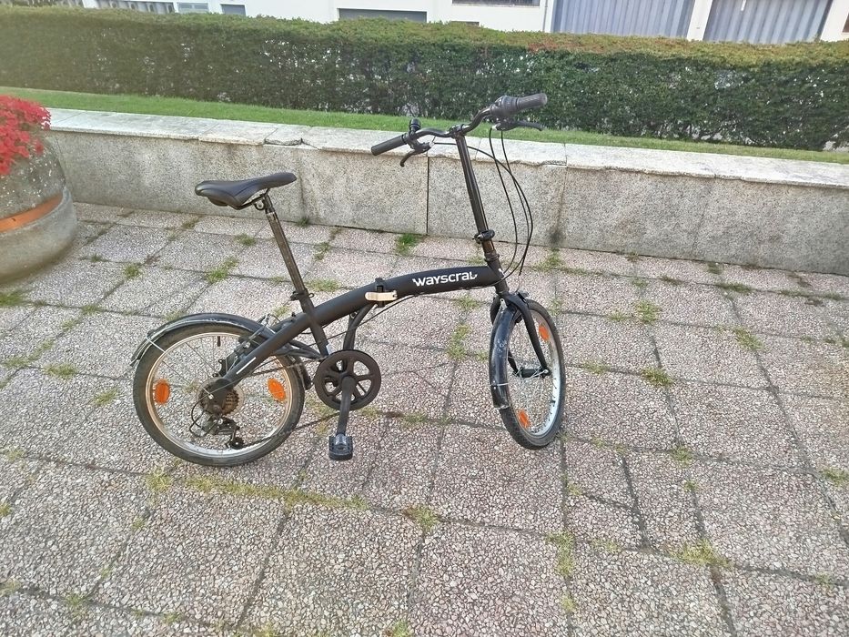 Bicicleta dobrável, com mudanças