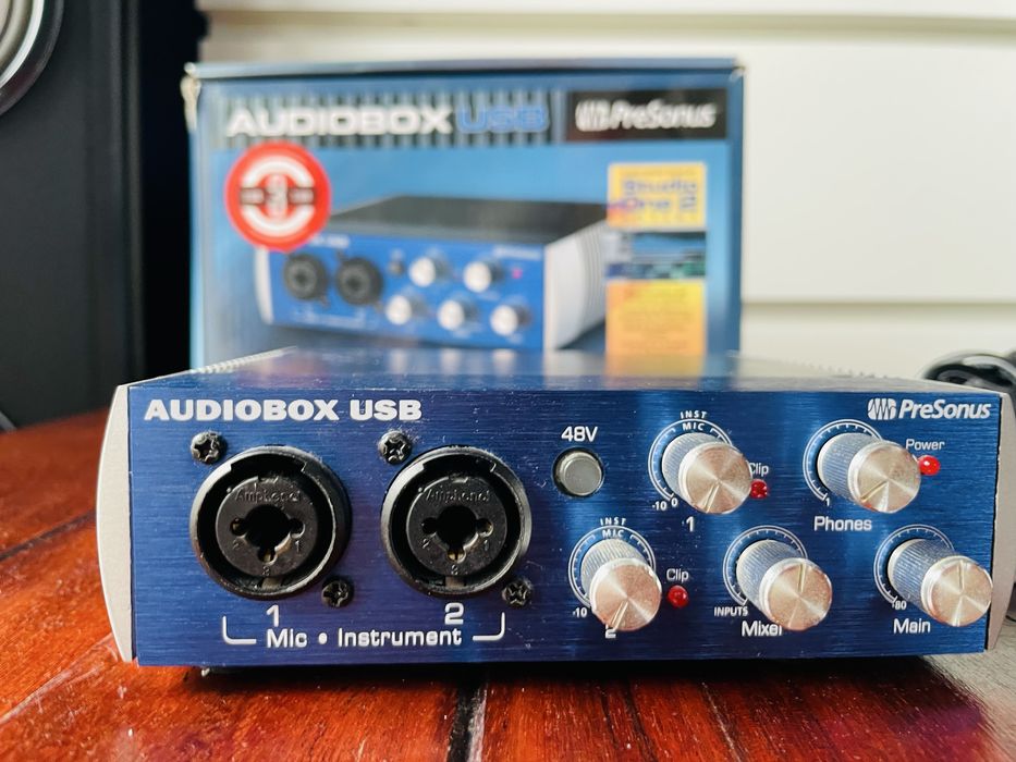 Interfejs Audio PreSonus AudioBox USB 96 - Metalowe Pokrętła