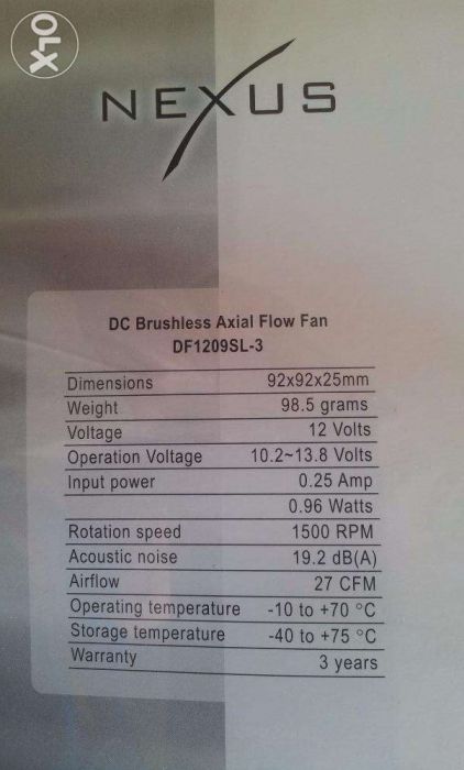 Ventoinha Nexus Real Silent 92mm