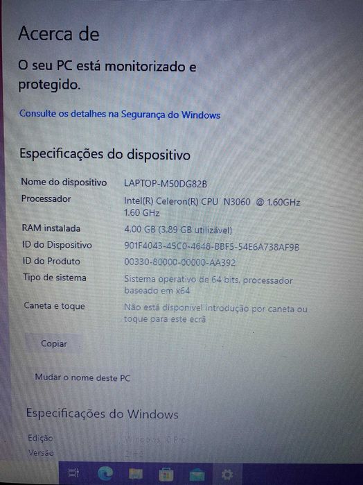 Portátil ASUS VivoBook E12 E203NA | 11.6" | Intel Celeron N3060 | 4GB RAM | Windows 10 Pro | Carregador