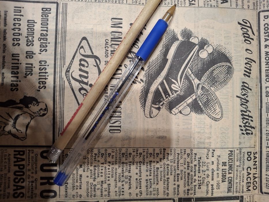 Tenis Sanjo rara publicidade 1940 jornal!