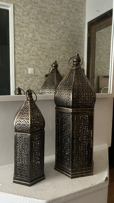 Lâmpadas marroquinas em ferro novas