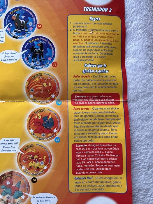 Pokemon Sticker Tazo - Caderneta/Album