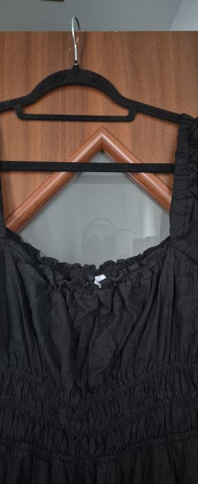 H&M Divided L sukienka hiszpanka len