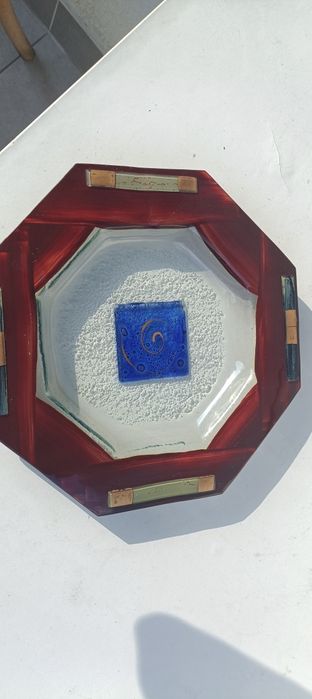Piękny unikatowy kolekcjonerski talerz