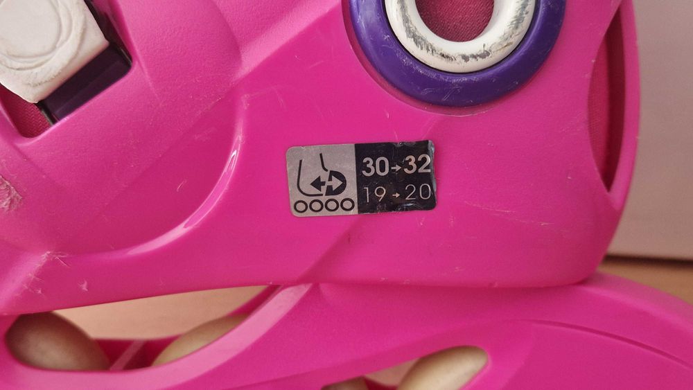 Patins em linha Decatlhon OXELO (30-32) + Proteções