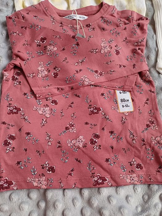 Ubranka nowe 80, body , bluzka spodenki,