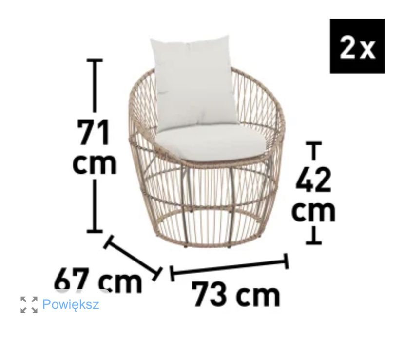 Meble ogrodowe/ balkonowe