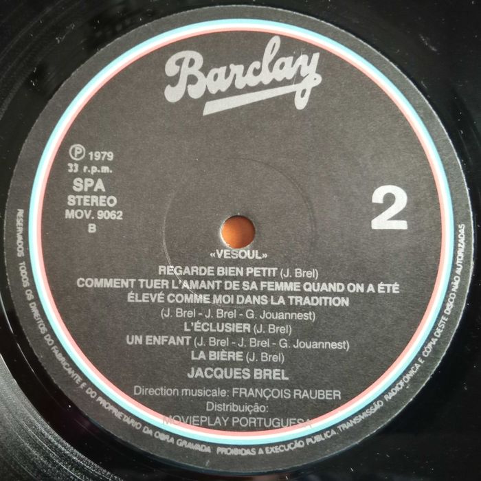 Jacques Brel	- - - - -	Vesoul 4	- - - - -	LP