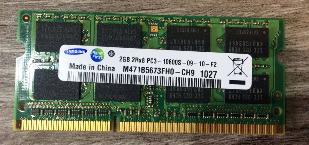Оперативна память SoDIMM ddr2, ddr3