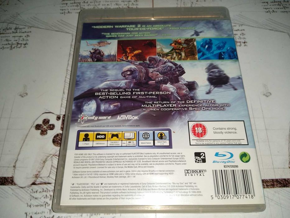 Call Of Duty Modern Warfare II Ps3 bez rys