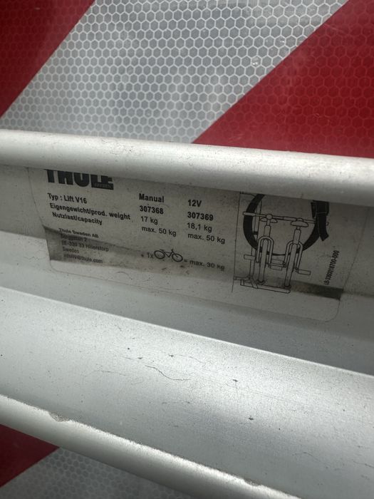 Thule Lift V16 suporte de bicicleta para autocaravana