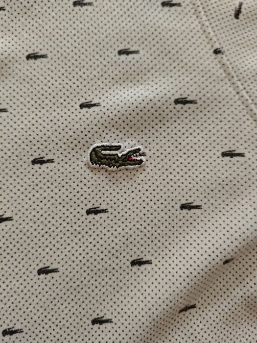 ‼️РОЗРОДАЖ‼️Поло Lacoste біла L розмір