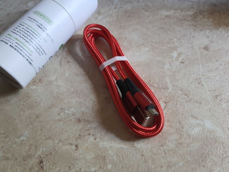 Ntonpower новый качественный micro USB кабель в оплетке (1 м)