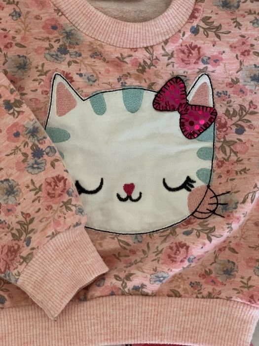 Флісовий костюм з котиком  на малюка (74см)