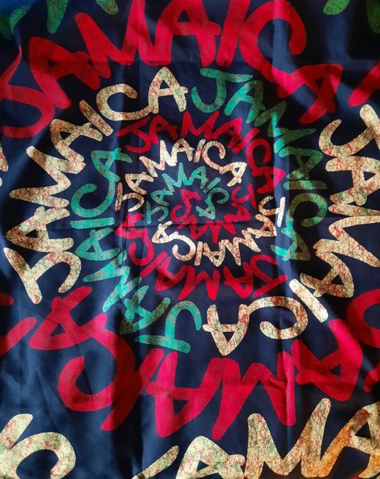 Duża chusta/ pareo/ narzuta w kolorach reggae