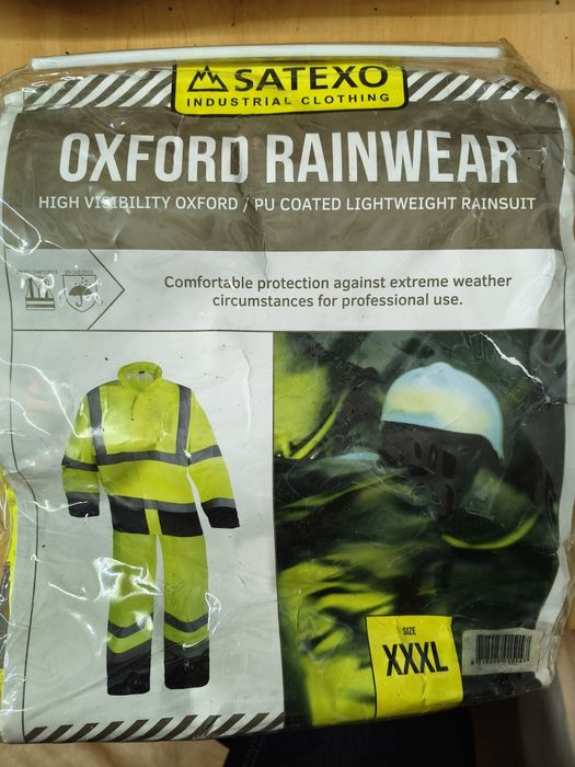 Новий влагозахисний костюм-дощовик Satexo Oxford (Розмір XXXL) — сигнальний