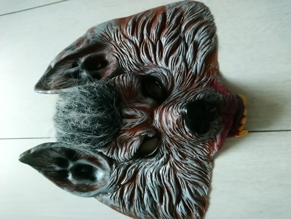 Маска силіконова карнавальна безрозмірна Вовкулака