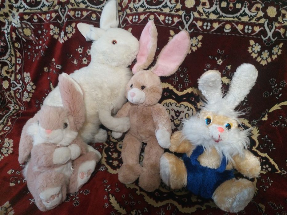 Большие Зайцы!На подарок!Зайцы мягкие игрушки